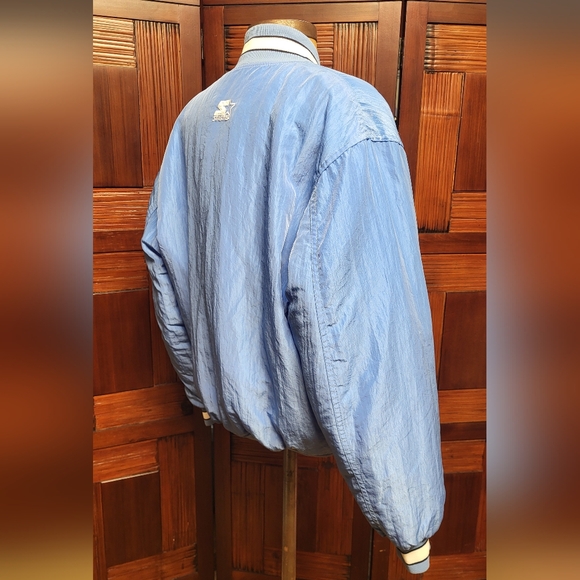 Vintage Mens 90s Carolina Tarheels Puffy Varsity Bomber Jacket  Size Medium - Picture 6 of 13